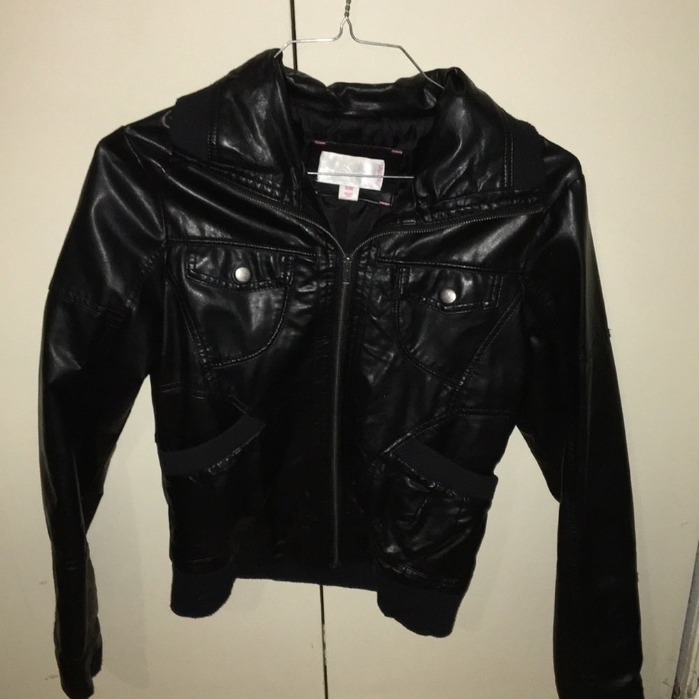 A Xhilaration black faux leather jacket
